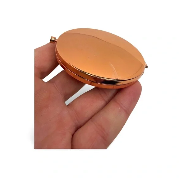 BUY NOW HOST SUPPORT ROSE GOLD TONE CRYSTAL EMBELLISHED COMPACT MIRROR - Picture 2 of 3